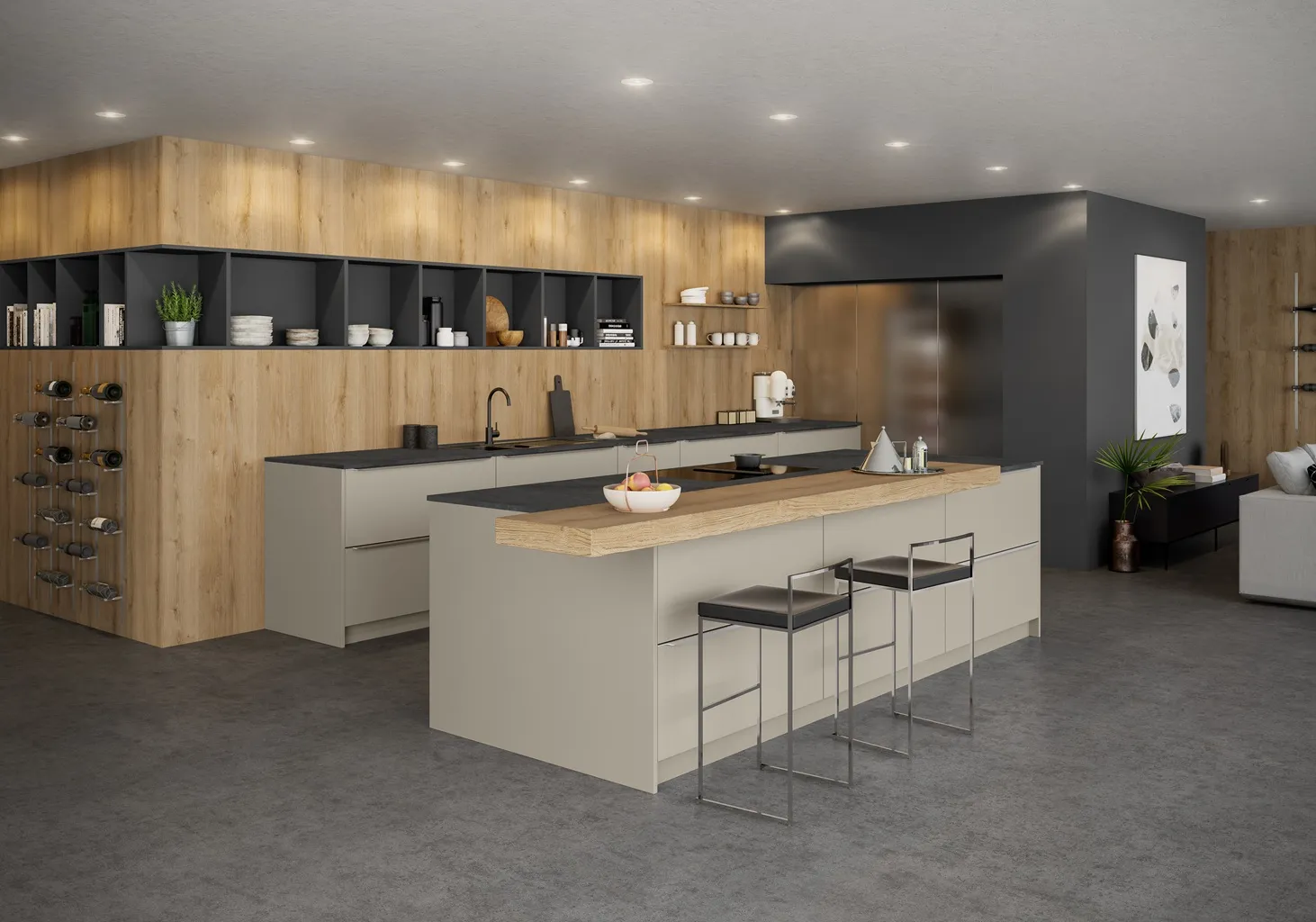 Luxe beige keuken van S-Kitchens