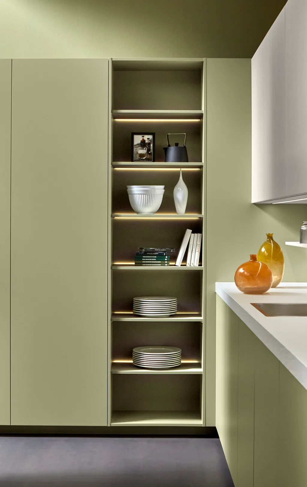 Groene keuken van haecker-kuechen.com