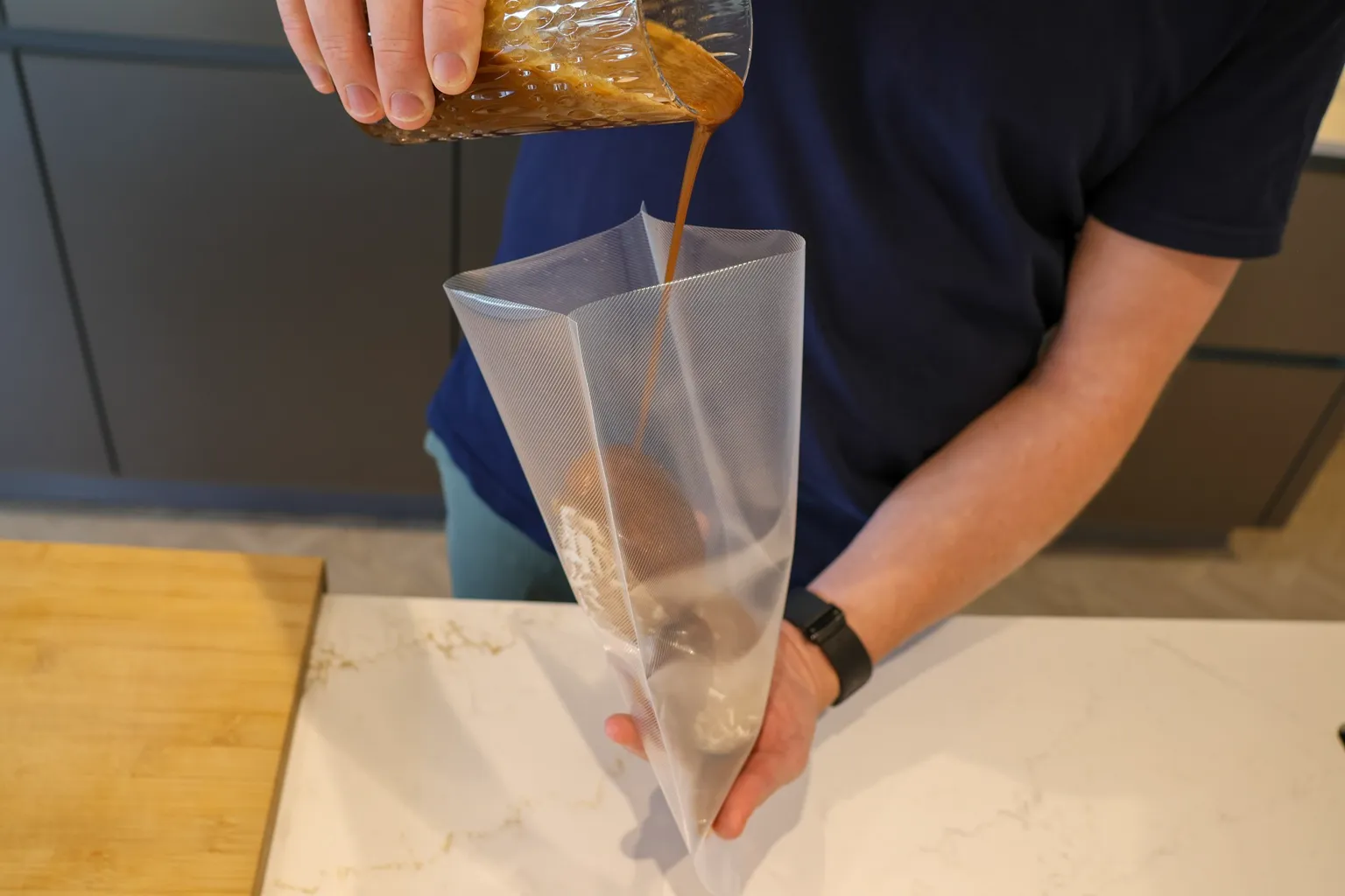 Blauwe kaassaus voor de Hert Wellington