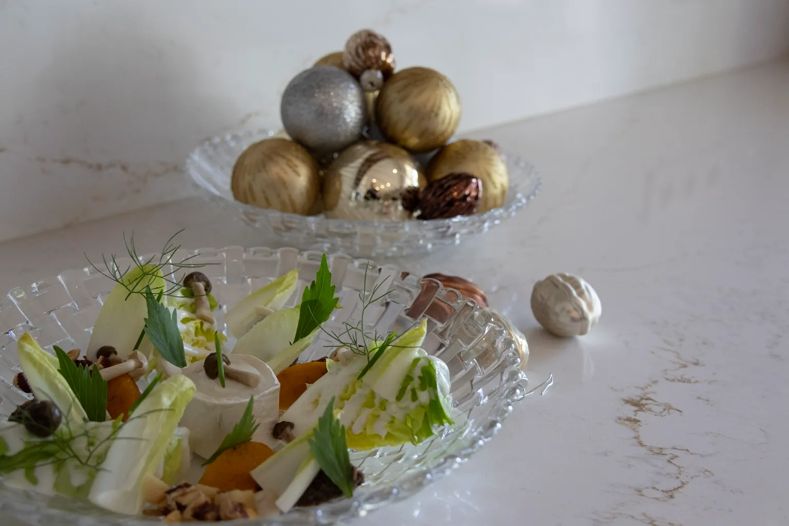 Geitenkaas Salade met Pompoen voor kerst