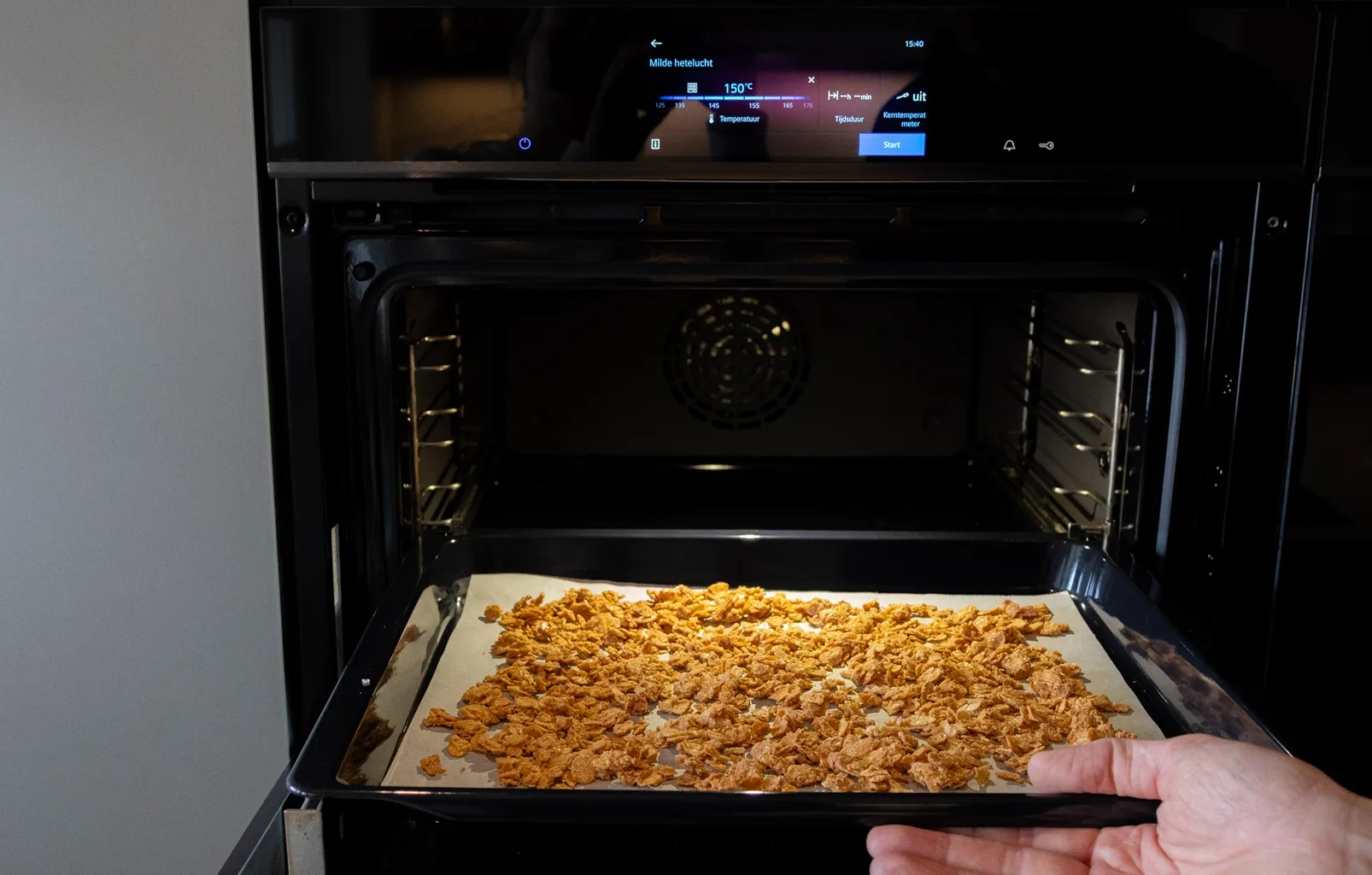 Amandelen in de stoomoven