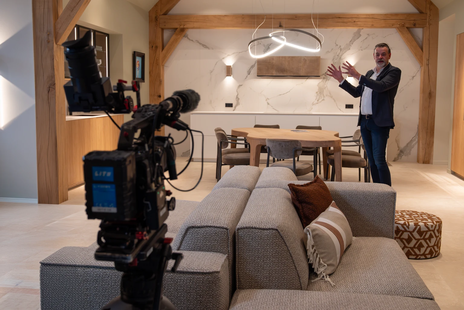 TV-opname van het programma Buitengewoon Wonen