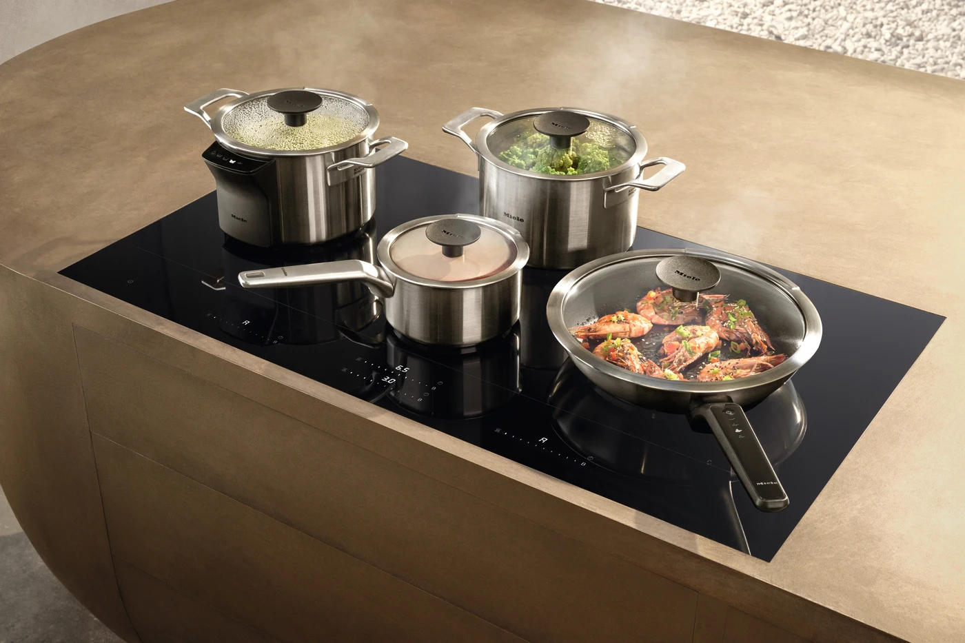 Miele KM8000 met M Sense inductiekookplaat